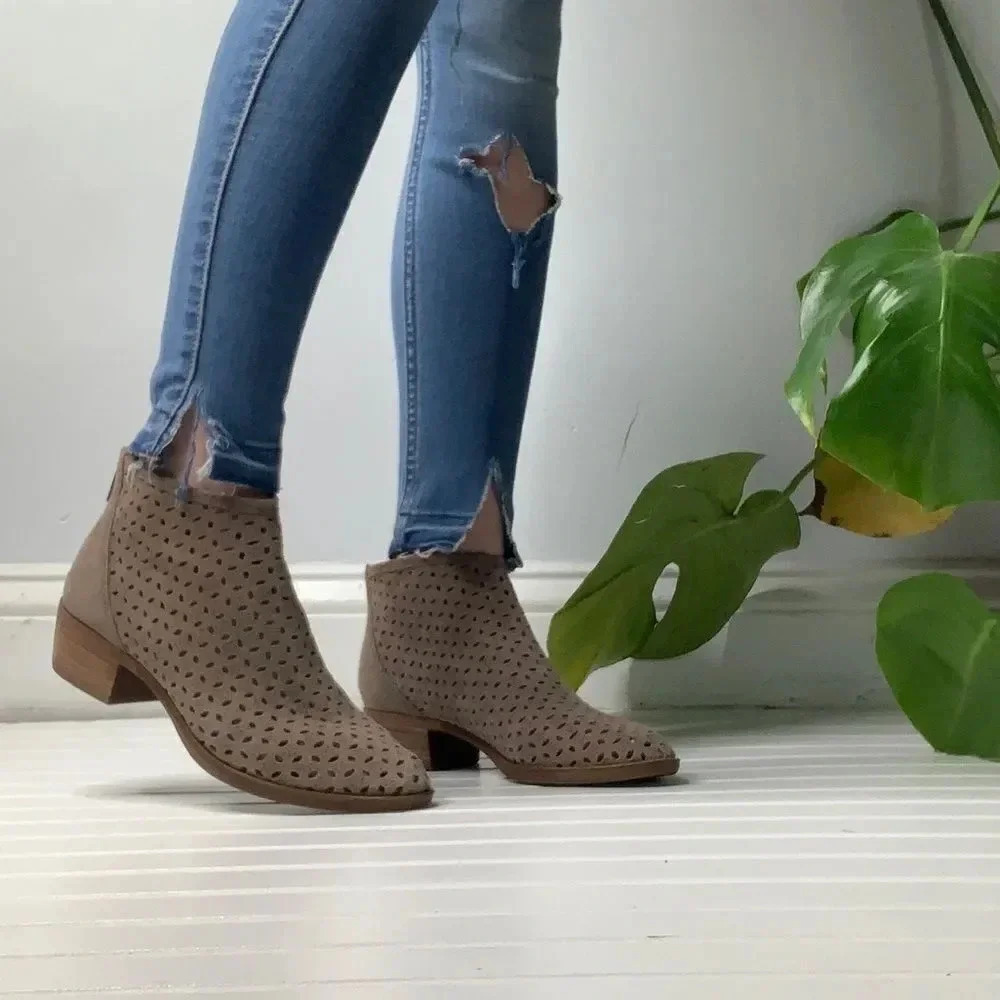 Lucky Brand Perforated Ankle Boot